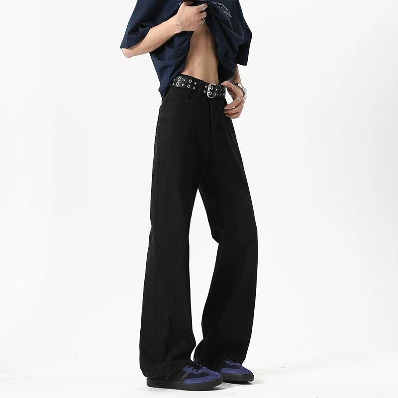 Versatile American Trendy Brand Wide-leg Trousers Street Washed Jeans Men's Loose Retro Fitean Trend