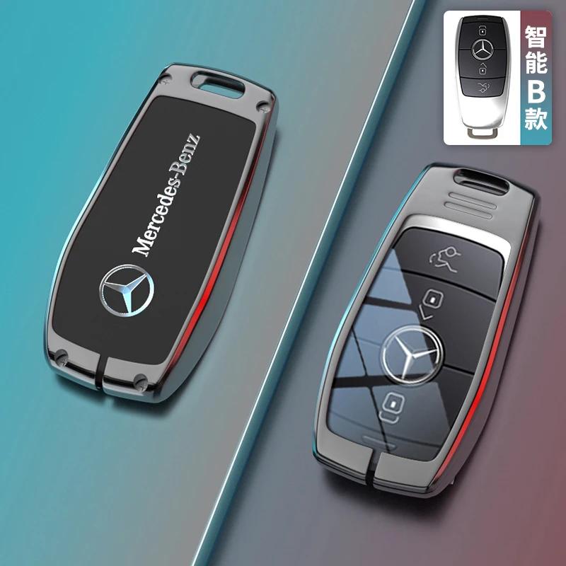 OFK3   Car Zinc Alloy Key Case Bag Metal Key Shell For Mercedes-Benz A B C E G S V Class GLA GLC GLE GLK Vito Sprinter SL SLK Viano ML