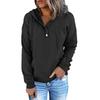 Women S Long Sleeve Loose Casual Hooded Sweatshirt With Drawstring Pockets