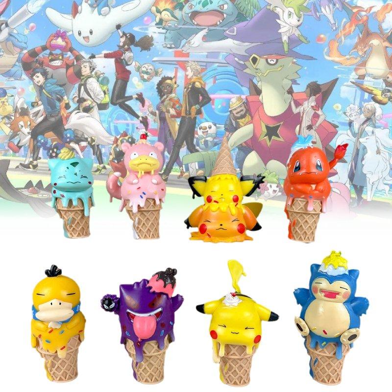 Character Cream Ice Cone Pvc Toy Model Desktop Decoration Gift Christmas
