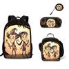 3pcs set Backpack for Boys Girls Best Gift Kids bags Don't Starve Child School With lunch bag Pencil Bags School Student Bags