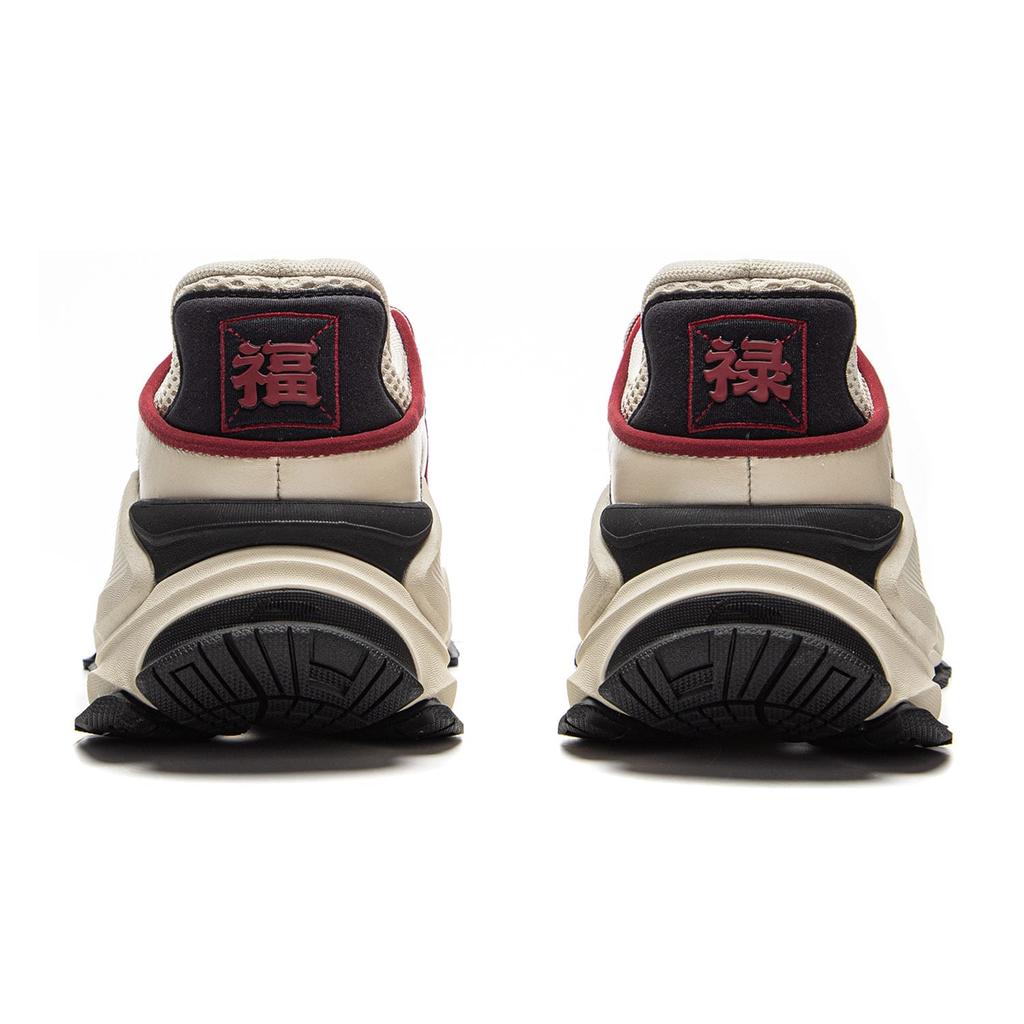 MEDM x Li Ning Abrasion Resistant Slip Resistant Low top Casual Shoes Men's Beige Black AZGV071-6