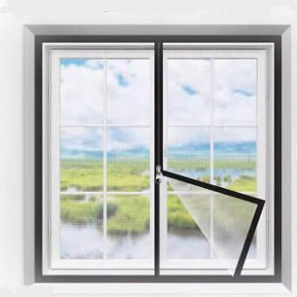 Self-Adhesive Zipper Mosquito Net Anti-Mosquito Net Anti-Mosquito Window Screen Customized Mosquitera Nets for Windows New