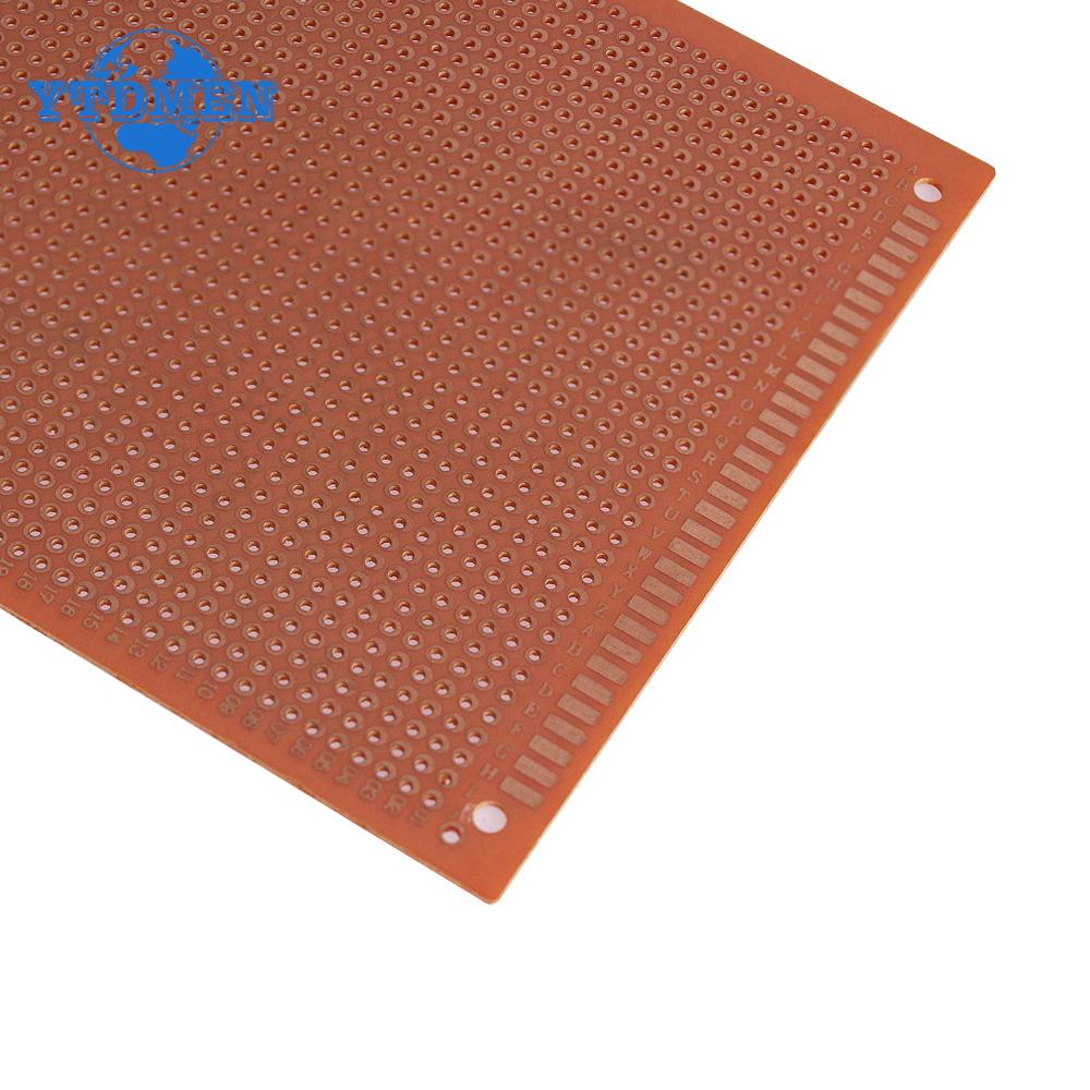 1PCS PCB Bakelite Copper Plate 10x15cm Universal Single Sided Circuirt Board PCB Prototype Breadboard Yellow DIY 10*15cm
