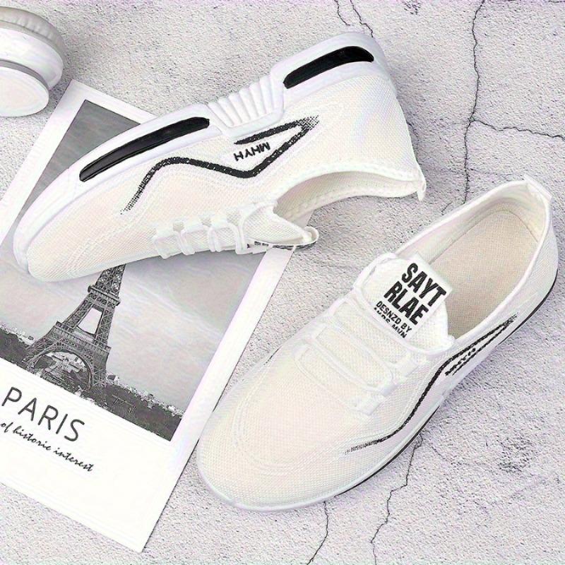 Men'S Summer Running Casual Sports Shoes, Neutral Breathable Mesh Sports Shoes, Solid Color Suitable For Hiking, Gym