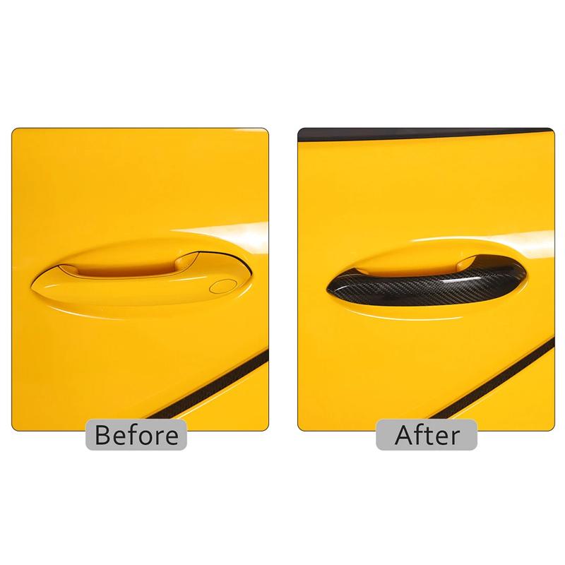 Real Carbon Fiber For BMW Z4/ For Toyota GR Supra A90 MK5 2019-2026 Car Outside Exterior Door Handle Cover Trim Car Accessories