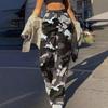 Trendy Uformell Streetwear for kvinner Baggy Cargo-bukser med lommer Bukser med brede ben Løse kjeledresser Lange bukser