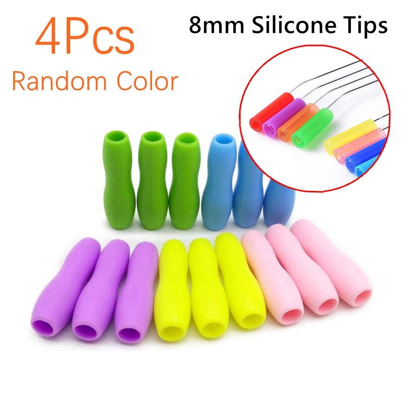 Colorful Glass Straws Reusable Drinking Straw Eco-friendly High Borosilicate Glass Straw Glass Favors Bar Drinkware Tube Party