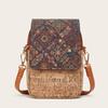 Stylish Retro Multi-element Mobile Phone Bag Coin Purse Multi-layer Single Shoulder Crossbody Bark Women's Bag