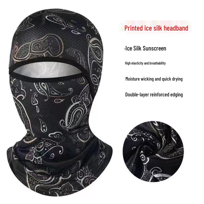 Ice Silk Sunscreen Face Cover - Unisex Summer Cycling Headgear & Neck Gaiter