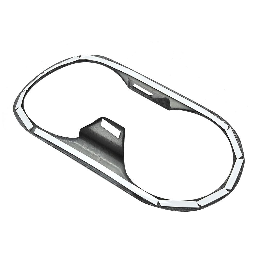 1pc Car Front Water Cup Frame Decoration Cover Trim for MG ZS 2017 2018 Carbon Fiber