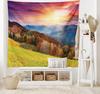 Mountain Tapestry Colorful Sunset Reflection Tapestry Nature Meadow Tapestry Wall Hanging for Bedroom Living Room Dorm Decor
