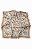 Satin Scarf 70x70 - Pattern for Bags and Accessories in Shades of Green and Caramel