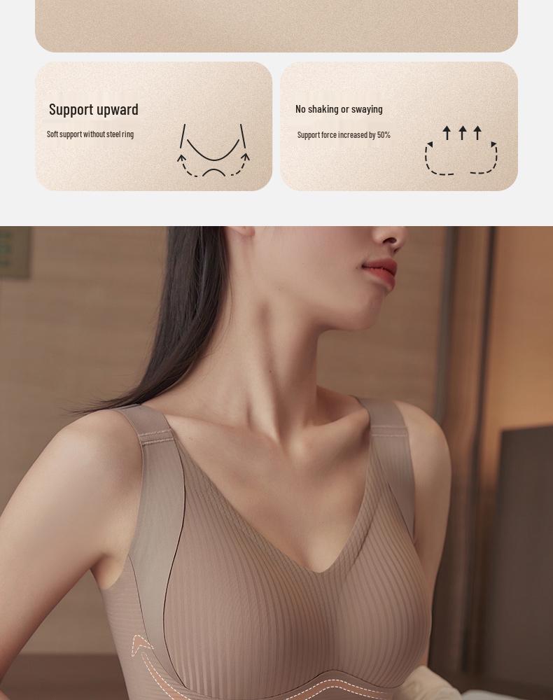 Seamless Adjustable Support Bra for Women - Minimizing, Anti-Sagging, and Plus Size