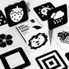 Newborn Infant Black White Visual Stimulation Flash Cards Early Educational Learning Toy