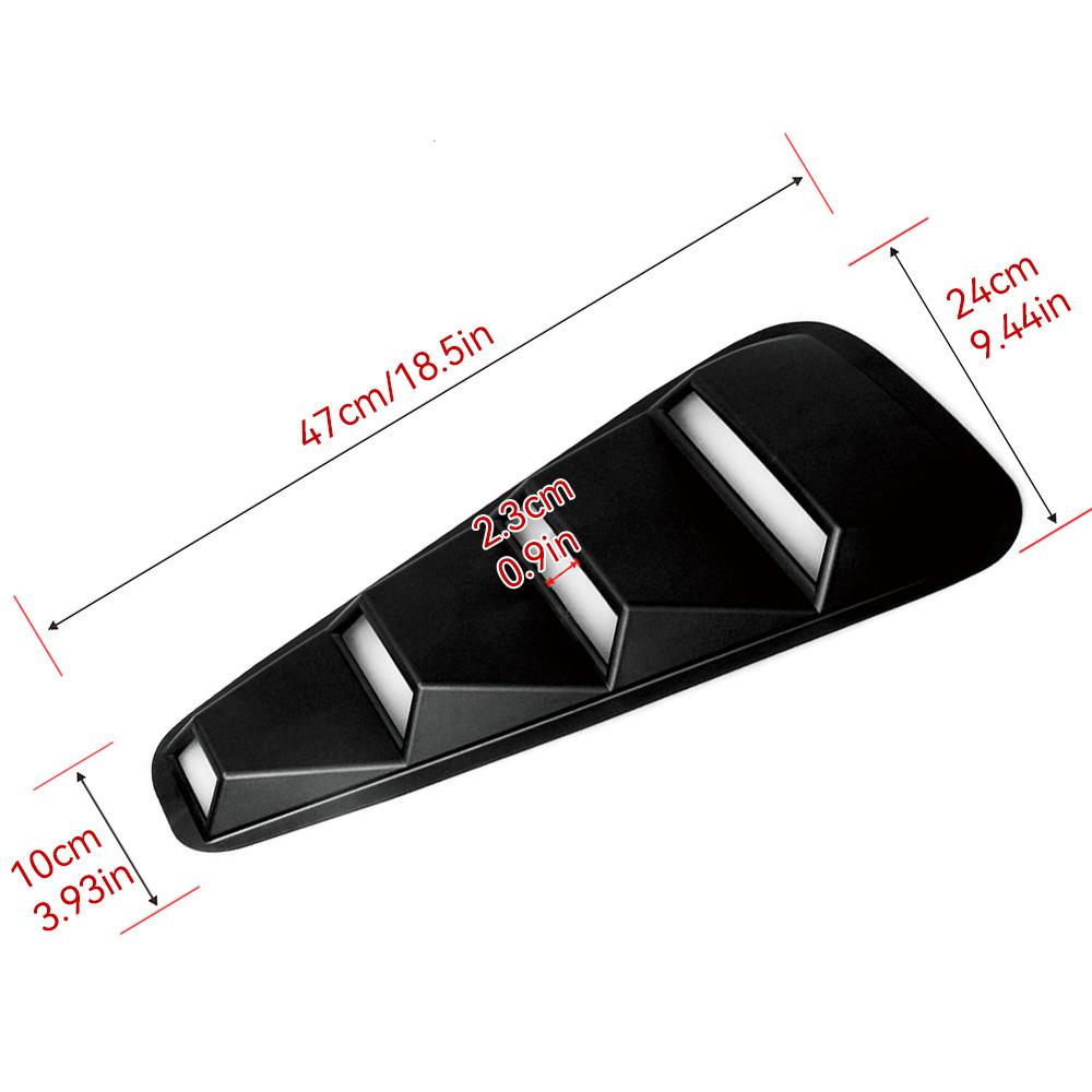 1 Pair Quarter Side Window Louvers Scoop Cover Vent for Air Inlet Tuyere Ventilation Valve For Ford/Mustang 2005-2014