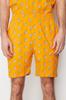Modisches neues Pyjama-Set für Herren, orange, reguläre Passform, Strick-Pyjama-Set mit Koala-Aufdruck und Shorts