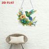 2D/Flat Hummingbird DIY Rhinestone Diamond Art Window Pendants Double Side Print Single Dide Drill Home Wall Decoration Crafts