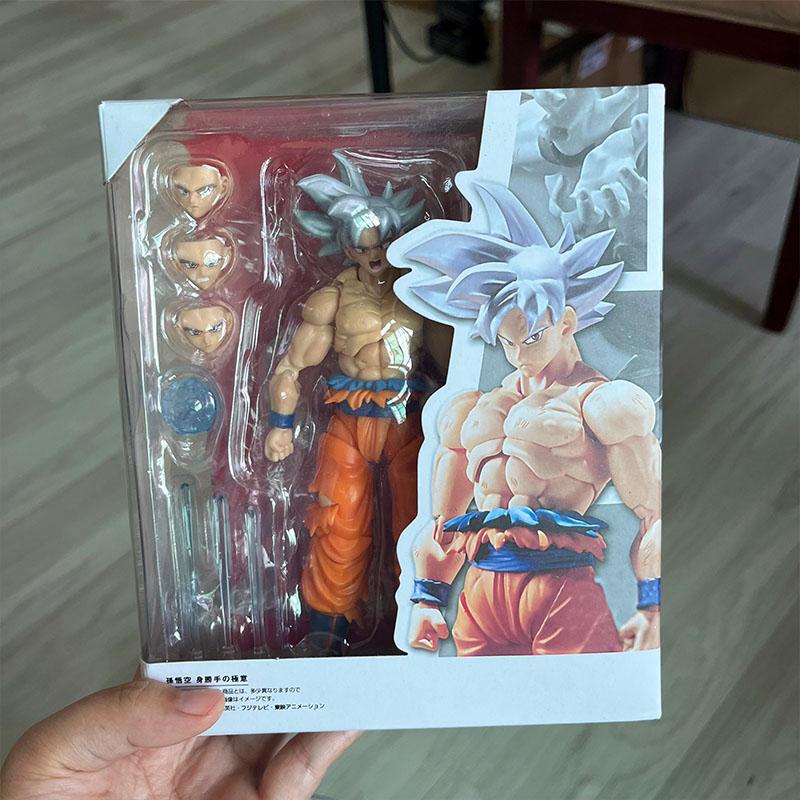 Dragon Ball Z Super Figure White Silver hair Son Goku Action Figure Goku 16cm Model Toys Bookshelf Decoration Gift For Children