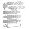 Birthday Candle Die Cut Metal Embossing Stencils Carbon Steel Cutting Dies for Card Making Scrapbooking Craft Project