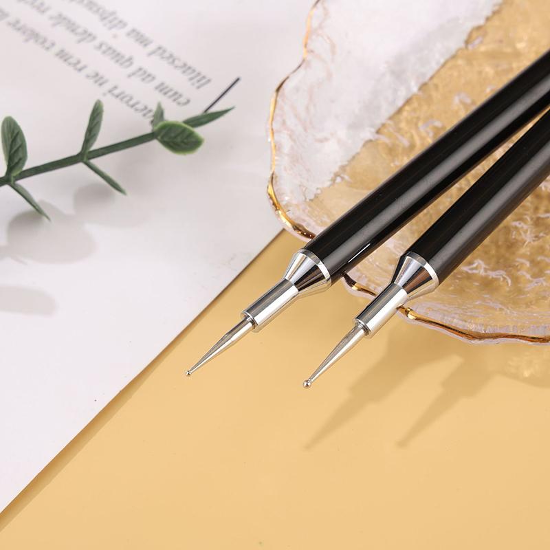 1Pcs Nail Art Dotting Pen Tool Double-Ended Painting Embossing Stylus For Point Drill Drawing Diy Manicure Dotting Tools