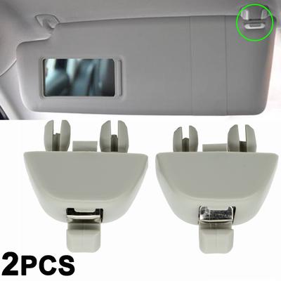 2pcs Gray Sun Visor Support Retainer Clip Hook For VW Passat Polo Up! Skoda Citigo Rapid 2012-2015 Seat MII 6RD857561 6R0857561