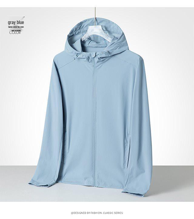 Ice Silk UPF50+ Sun Protection Cardigan - Men's & Women's Thin, Anti-UV Nylon Cover-up
