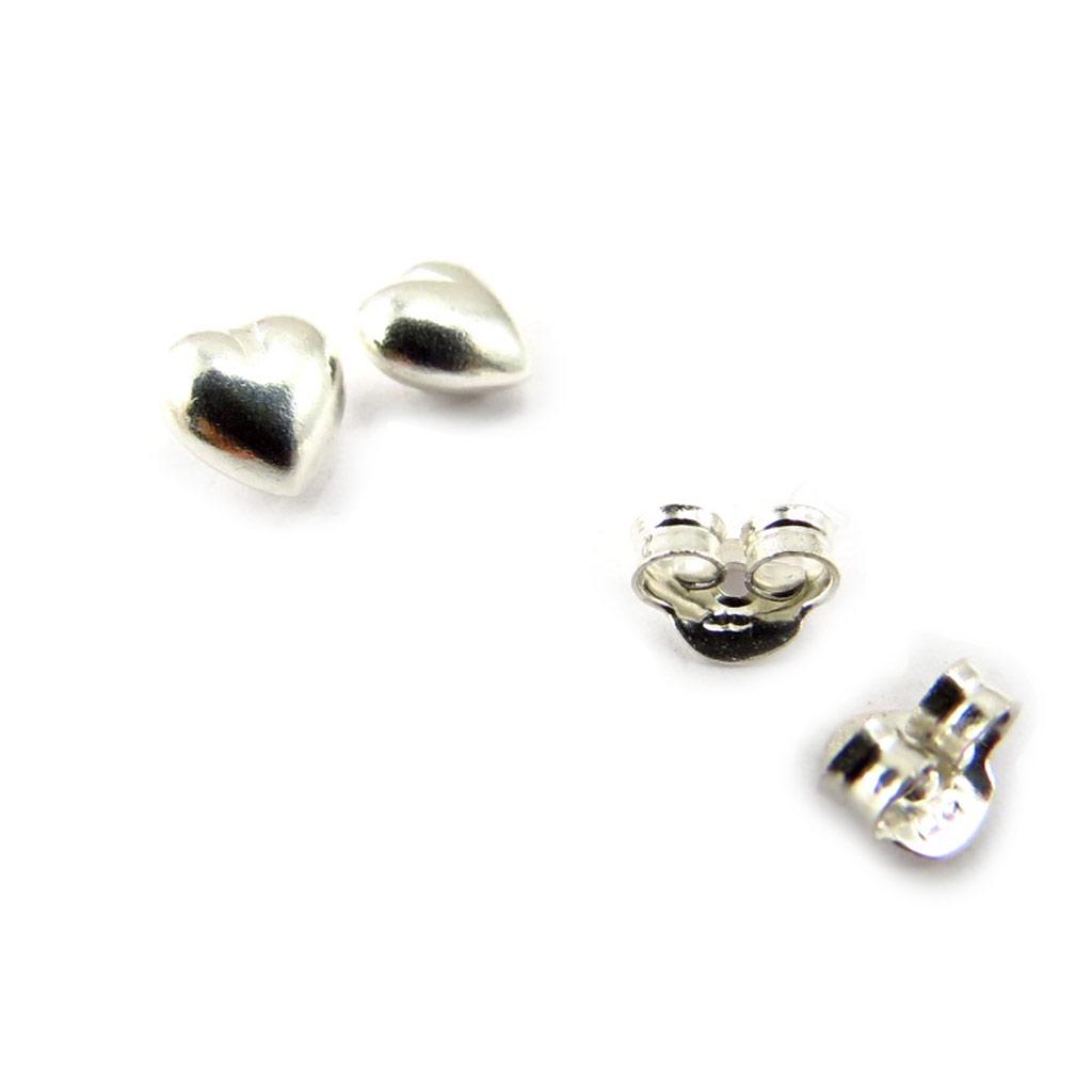 Les Trésors De Lily [K4738] - Silver 'Love' Earrings Silver/silver/