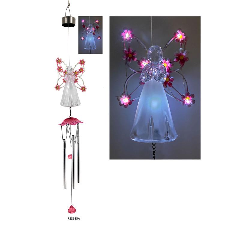 Solar Angel Wind Chime Garden Light - Outdoor LED Decoration