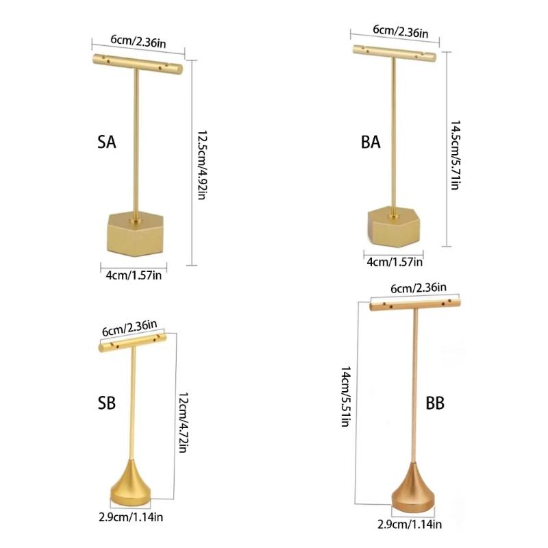 Decorative Earring Jewelry Stand Earring Organizers Bracelet Holder Necklace Storage Rack for Fashion Accessories Display