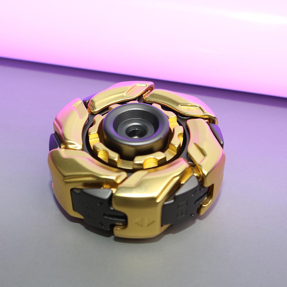 Mecha Transform Edc Metal Fidget Spinner - Stress Relief Gyro Toy Adhd & Anxiety Relief Tool Adult Decompression Finger Spinner