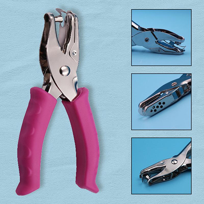 New Kawaii Single Handheld Circle Shaped Hole Puncher Capacity 3-6mm Scrapbooking Paper Diy Craft Shape Cutter Perforator
