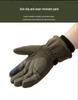 Men's Fleece-Lined Touchscreen Tactical Gloves: Winter Windproof Non-Slip Gloves for Outdoor Sports, Cycling, and Motorcycling.