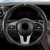 For F-Ferrari steering wheel sleeve half wrapped carbon fiber pattern allseason universal card type anti slip mesh Accessories MQ4