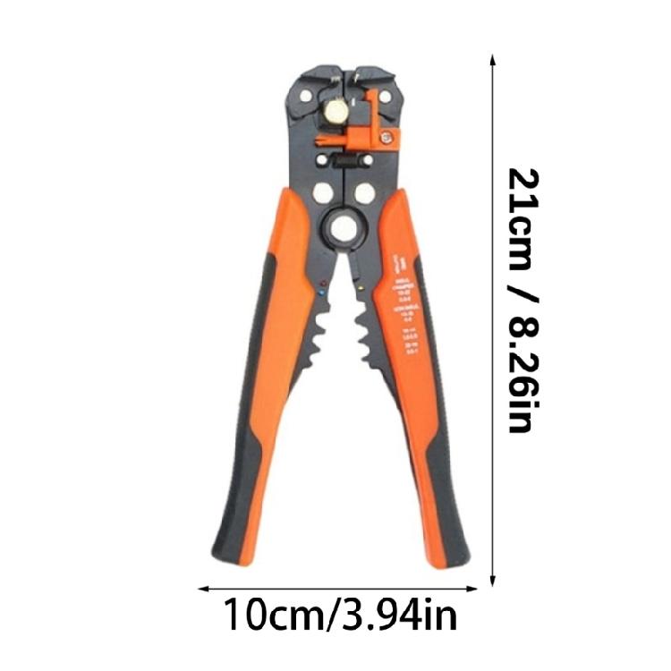 Industrial Multi Task Wire Stripper Tool For Electricians Convenient Design With Piercing Alloy Cutter Comfortable Grip