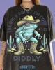 The Only Squat I'm Doin' Is Diddly Cowboy Frog Comfort Colors® Tshirt, Western Toad Funny Fitness Meme Vintage Bootleg Animal Humor Tees,