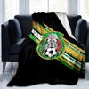 Mexiko Fußballnationalmannschaft Emblem Gedruckte Decken Weiche Flanelldecken für Sofa Bett Geschenke für Männer Frauen Picknickdecke Weihnachtsgeschenke