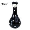 Cute Animal Shaped Floral Container Polka Dot Giraffe Vase, Hand-painted Resin Flower Creative Big-mouthed Unique Home Decor Accents Holder for Living