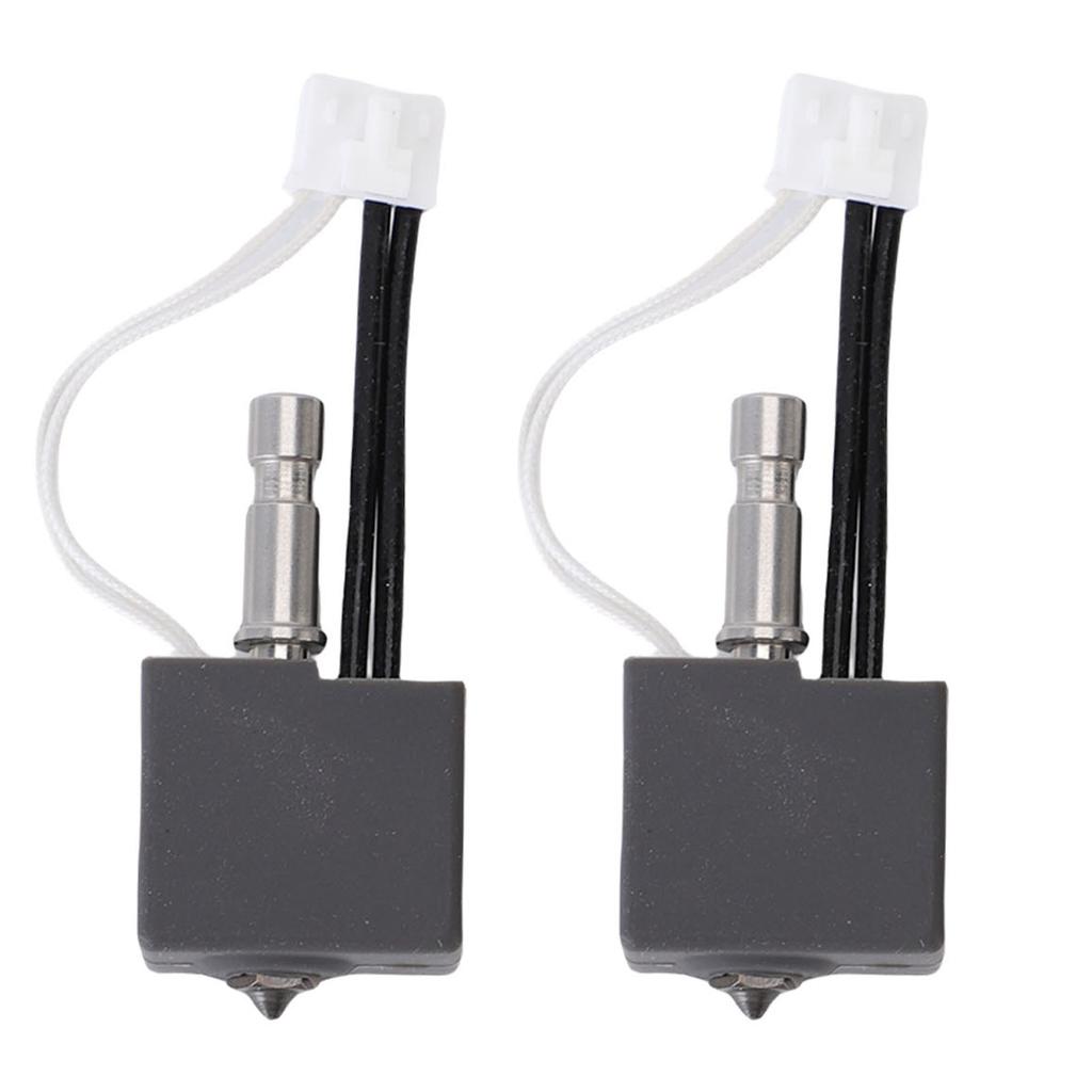 2Pcs 3D Printer Hotend Kit Replacement for Anycubic Kobra S1 Combo 0.4mm Hardened Steel Nozzle 200K Thermistor 600 Mm S