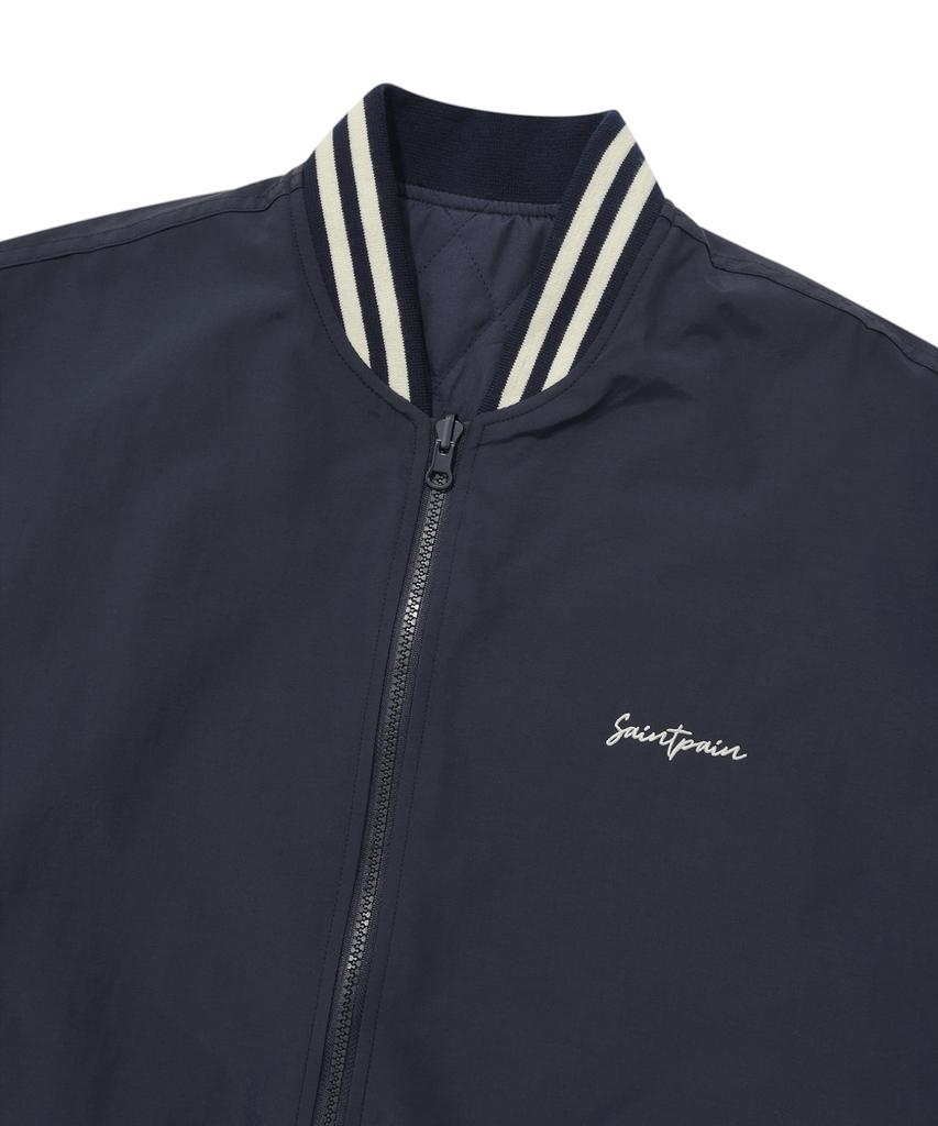 Saintpain Sp Reversible Varsity Quilted Jacket - Navy
