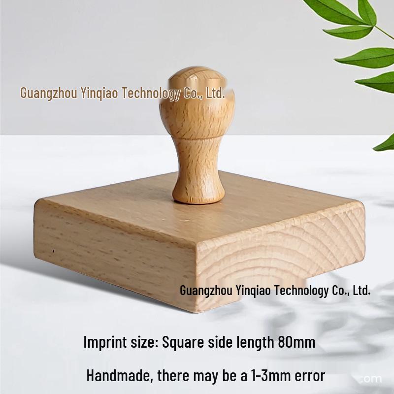 Custom DIY Wooden Rubber Stamp for Engraving and Journal Design