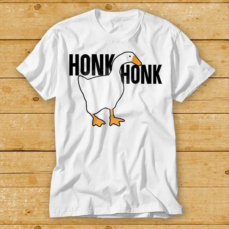 Honk Goose Duck Animal Meme Gift Tee Gamer Movie Music Vintage T Shirt 2256