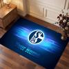 Tappeto in Velluto di Cristallo Personalizzato FC Schalke 04, Stampa Testo Nome Personalizzato, Logo Calcio Morbido Antiscivolo Tappetino per Pavimento Decorazione Casa Regalo