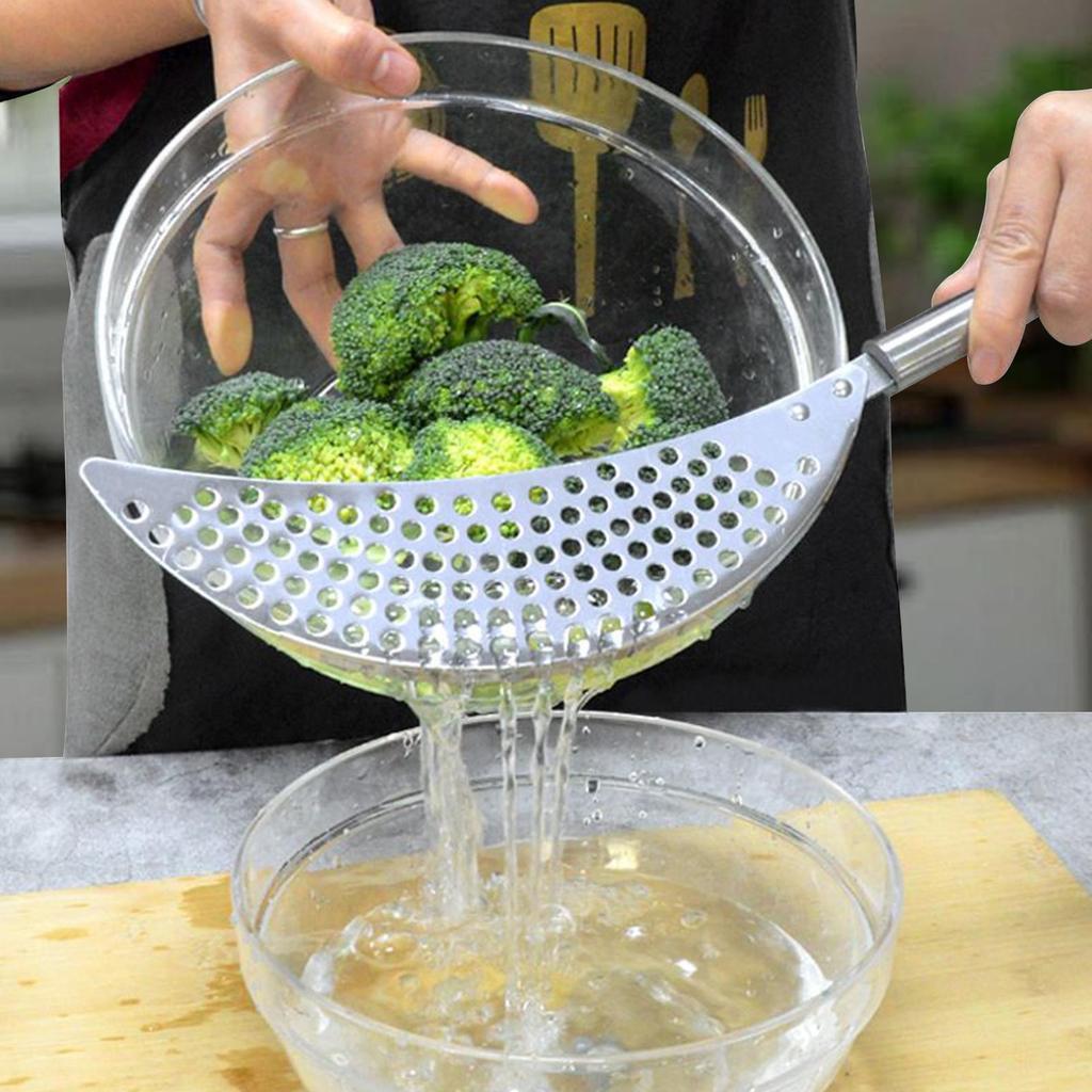 Pot Drainer Strainer Kitchen Fruit Vegetable Pan Pot Drainer Mesh Insert For Colander Steamer Cooks Noodles Pasta Salad