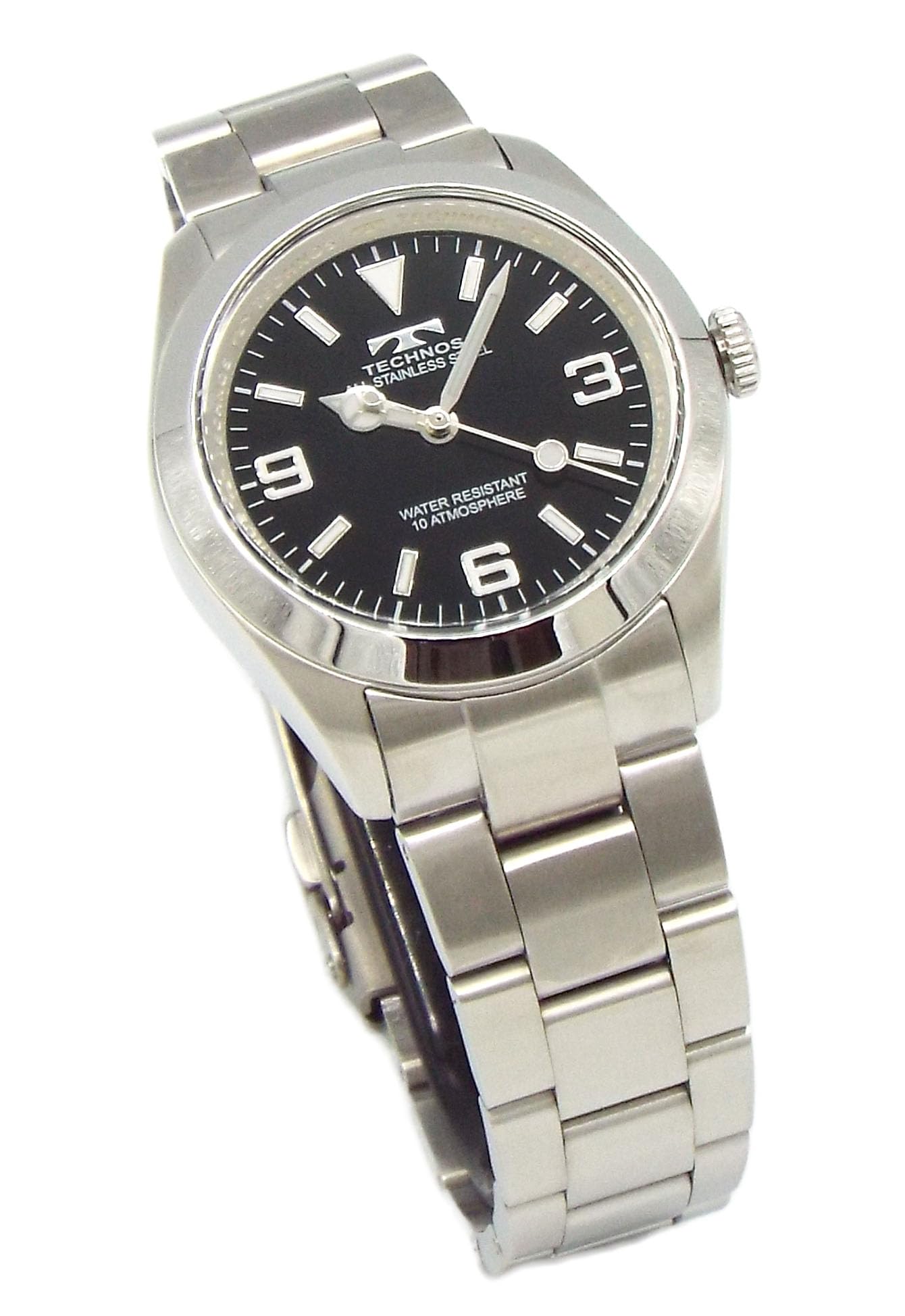 

TECHNOS watch TASM920ASB 36mm Stainless Steel Watch with 369 Indexes Men s [Used]