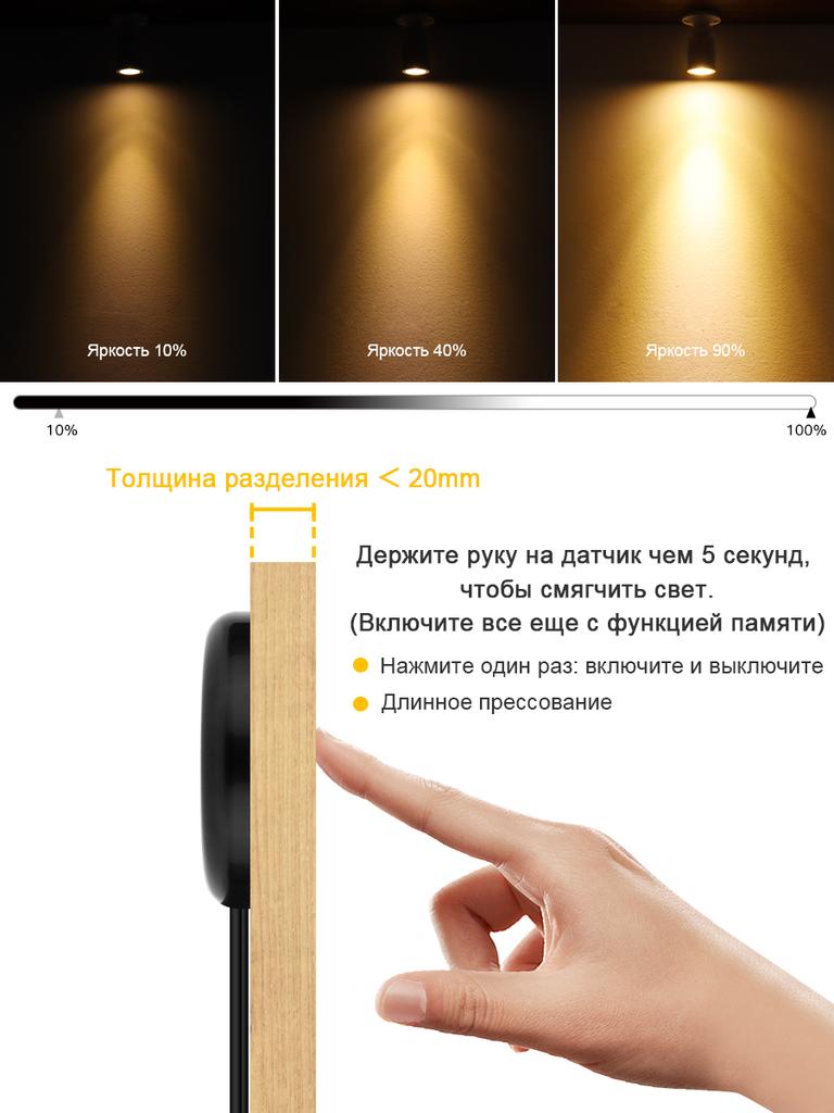 Mini LED Cabinet Spotlight 12V Jewelry Shelf Lamp Counter Closet Showcase Display Ceiling Lights With Dimmer Switch