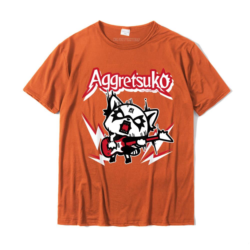 Aggretsuko Rocker Rage Tee Shirt Casual Custom Tops T Shirt New Design Cotton Unisex Top TShirts Plus Size