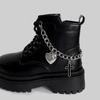 1pc Metal Hollow Stars Shoes Chain Large Heart Pendant Boots Buckles Women Shoe Decor Accessories Diy Fashion Party Jewelry Gift