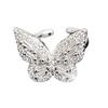 High-End Luxury Super Fairy Zircon Butterfly Open Index Finger Ring Tide Cold Wind Ring Woman