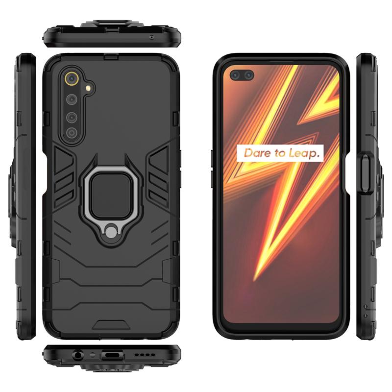 For Oppo Realme 6 Pro Case Armor Magnetic Suction Stand Full Edge Cover For Oppo Realme 6 Pro Cover Realme 6 Pro Real Me 6 Pro